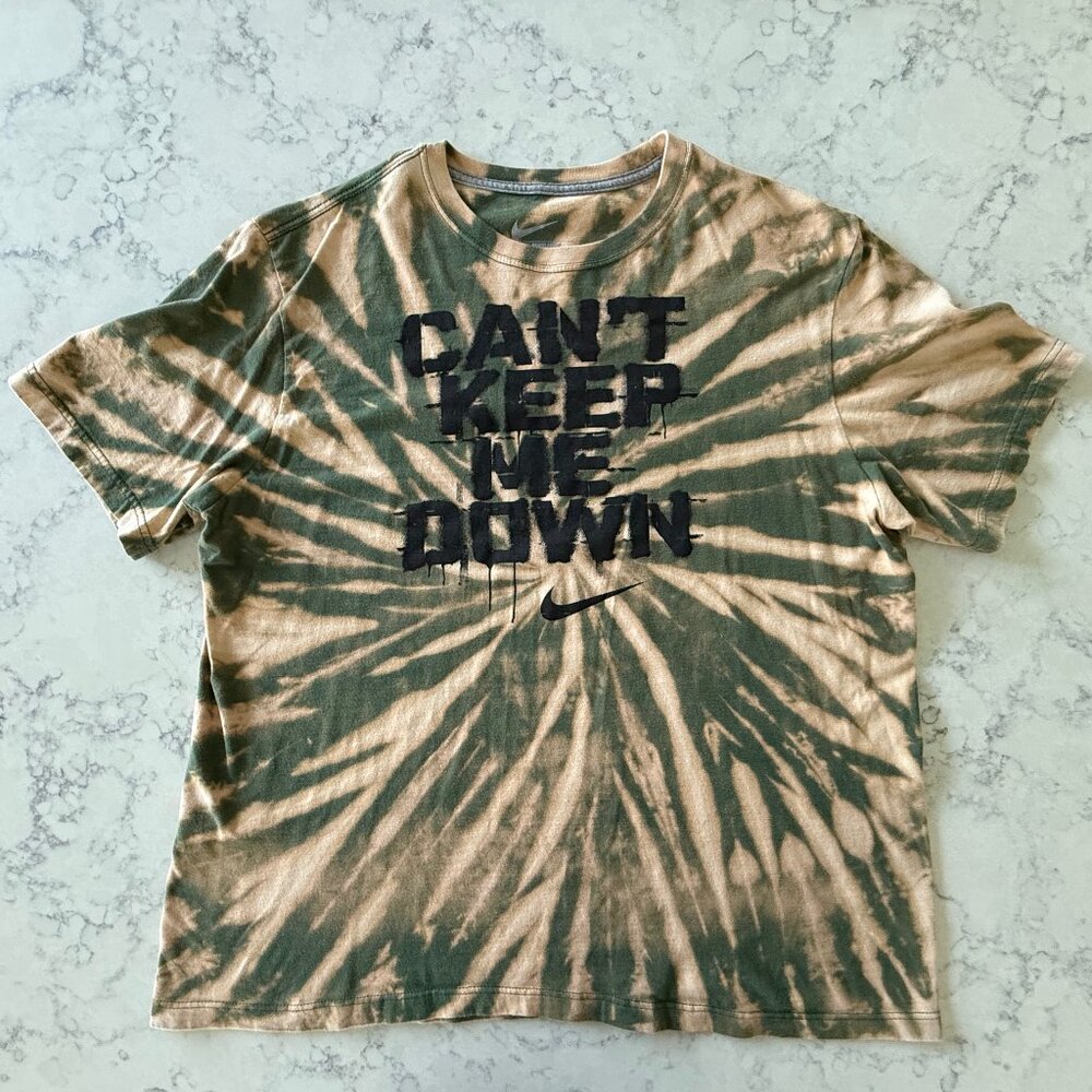Nike 'Can't Keep Me Down" Tie-die T-shirt Mens XL